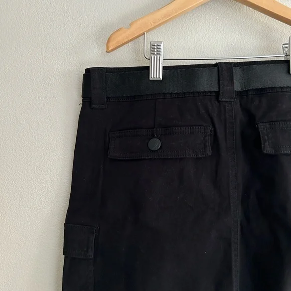 Women’s Black Cargo Skirt Size 7 Festival American Pockets NWOT - Picture 5 of 6